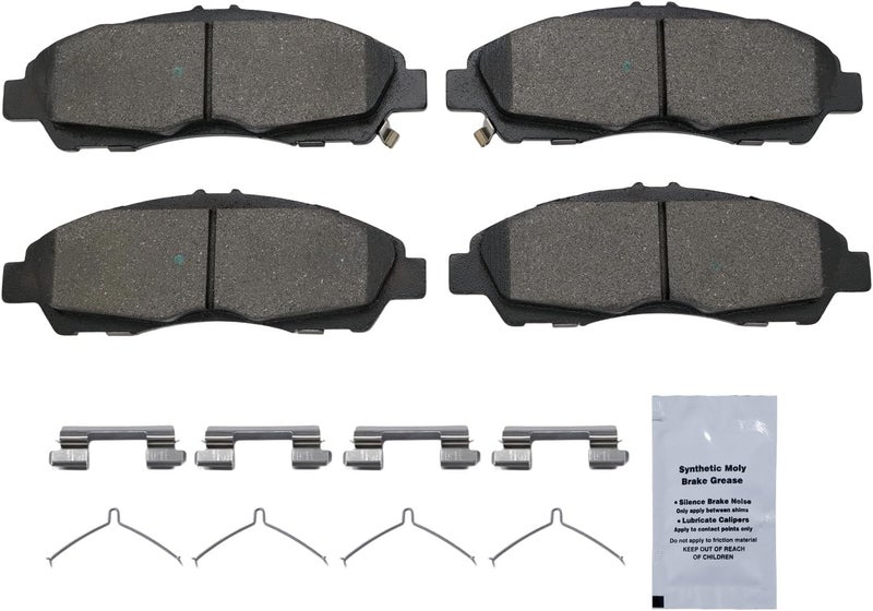 HUSCH D1896 Front Ceramic Brake Pads Kit Fit For Buick Enclave 2018-2020, For Cadillac XT5 2017-2020, For Chevrolet Blazer 2019-2020, For GMC Acadia 2017-2020 - Image 2